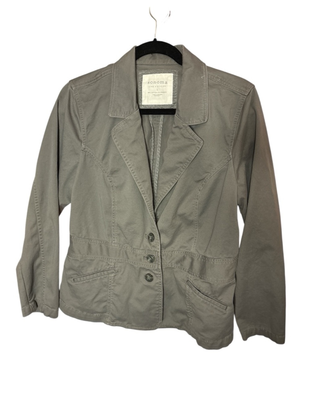 Sonoma Grey Utility Blazer Jacket